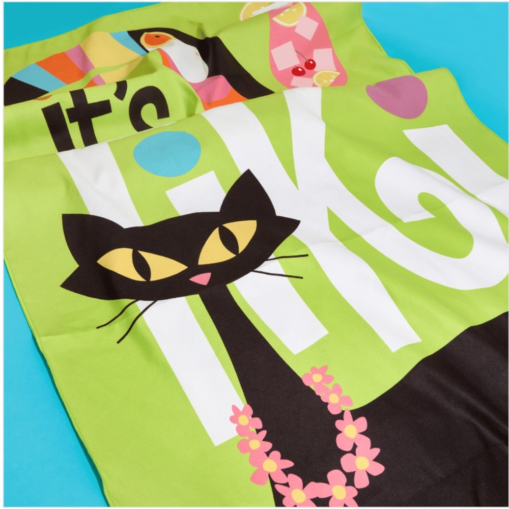 Tiki Time microfiber beach towel - Picture 2 of 4